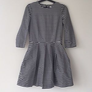 Gap blue and white striped dress